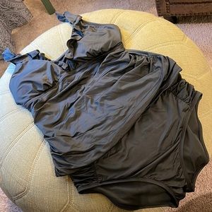 Sz 12 Sonnet Shores 2Piece Hishwastwd Swimsuit